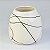 Vaso Lines Branco 18 cm YV-38 - Imagem 2