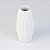 Vaso Branco Com Textura de Dobra em Cerâmica XJ-47 C - Imagem 2