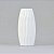 Vaso Branco Com Textura de Dobra em Cerâmica XJ-47 C - Imagem 1