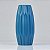 Vaso Azul Com Textura de Dobra em Cerâmica XJ-47 E - Imagem 1