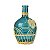 Vaso Fumê Azul Com Folha em Vidro TB-55 A - Imagem 2