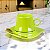 Caneca Cromada Verde em Cerâmica 300 ml TD-64 C - Imagem 1