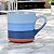 Caneca Colorida Tons Azuis em Cerâmica 350 ml TE-10 B - Imagem 1