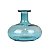 Vaso Transparente Redondo Azul em Vidro TF-13 - Imagem 2