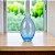Vaso Oval Fumê Azul em Vidro TB-31 C - Imagem 1