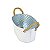 Vaso Branco Oval Losango G TD-51 - Imagem 3