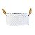 Vaso Branco Oval Losango G TD-51 - Imagem 1
