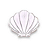 Cabideiro Concha Shell Branco XN-14 B - Imagem 1