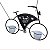 Bicicleta Com Floreira Preta TK-15 - Imagem 5