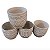 Vasos Em Ceramica Relevo Geometrico Diversos M TK-83 - Imagem 1