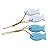 Enfeite Dupla De Peixes Azul E Branco TL-05 - Imagem 1