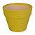 Vaso Ceramica Com Borda Amarelo TL-56A - Imagem 1
