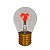 Lampada Plastica Coração TM-44 - Imagem 1