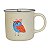 Caneca Branca De Coruja Azul De Oculos TK-69C - Imagem 1
