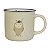 Caneca De Coruja Bege TK-69H - Imagem 1