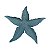 Estrela Pontas Curvas Textura Azul TM-95B - Imagem 1