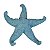 Estrela Do Mar Pontas Curvadas Azul TM-96B - Imagem 1