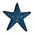 Enfeite Estrela De Mesa Azul XP-95B - Imagem 1