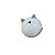 Enfeite Gatinho Branco Grande SB-16 - Imagem 1