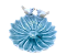 Enfeite Flor Azul com Pássaros - Imagem 1