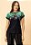 Blusa Energia Japonesa Estampa Floral Barrada - Imagem 1