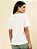 Blusa "Leve" Listrada Manga Curta Decote V - Imagem 2