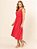 Vestido "Única" Midi Alças Triplas e Babado - Imagem 3