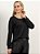 Blusa "Reflexões" Jacquard Manga Longa Costas com Abotoamento - Imagem 1