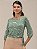 Blusa "Harmonia" Mangas ¾ Blusê Laço Removível - Imagem 1