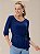 Blusa "Liberdade" Mangas ¾ Alongada com Cinto - Imagem 1