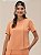 Blusa "Suavidade" Manga Curta Transpasse - Imagem 1