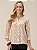 Camisa "Renovação" Mangas ¾ Floral Bicolor - Imagem 1
