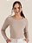 Blusa "Promessas" Manga Longa Decote U - Imagem 1