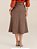 Saia "Ânimo" Evasê Midi Suede - Imagem 2