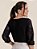 Blusa "Alento" Manga ¾ Chiffon Jacard - Imagem 2