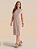 Vestido Nuances Japonesa Midi Com Bolsos - Imagem 1