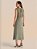 Vestido Presença Sm Evasê Linen Crochê - Imagem 2