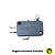 Chave Micro Switch KW11-7 250v 16a com Alavanca de 14mm e Roda - Imagem 4