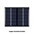 Mini Placa Energia Solar Fotovoltaica 12V 1.5W 90x115mm - Imagem 1