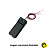 Suporte Controlador P/ 2 Pilhas AA Com Chave On-Off e Fio - Imagem 1