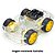 Kit Chassi Carro 4WD 4 Rodas Robótica Arduino - Imagem 1