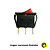 Chave Gangorra KCD3-101N ON/OFF 3T Vermelha – 16A 250V - Imagem 2