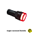 Sinaleiro Indicador C/ Led 12V - AD16-16C - Vermelho 16mm - Imagem 1
