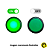 Sinaleiro Indicador C/ Led 12V - AD16-16C - Verde 16mm - Imagem 3