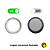 Sinaleiro Indicador C/ Led 12V - AD16-16C - Branco 16mm - Imagem 3