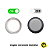 Sinaleiro Indicador C/ Led 24V - AD16-16C - Branco 16mm - Imagem 2