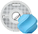 Filamento PLA Lite Azul Ciano 1,75mm 1Kg Bambu Lab - Imagem 1