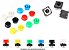 Capas Coloridas Push Button Chave Táctil Redonda 12x12x7,3mm - Imagem 3