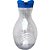 Kit com 3 Garrafas Transparente de Plastico PET e Tampa PP nas Medidas 1000, 1000 e 1500 ml - Cor: Azul - Imagem 3