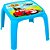Mesa Infantil Decorada de Plástico Usual Plastic 57 x 57 x 45 cm - Modelo: Azul Carro - Ref. 273 - Imagem 1